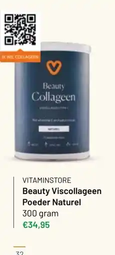 Vitaminstore Beauty Viscollageen Poeder Naturel aanbieding