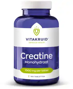 De Online Drogist Vitakruid Creatine Monohydraat 1000 mg 180TB aanbieding