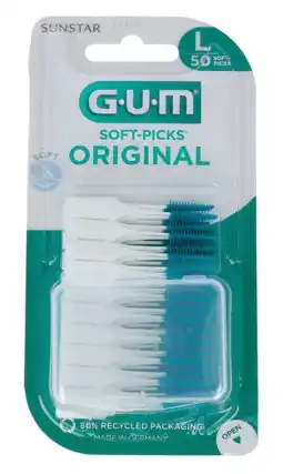 De Online Drogist GUM Soft Picks Original Large 50ST aanbieding