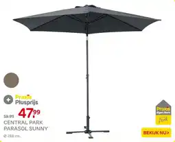 Praxis Central park parasol sunny aanbieding