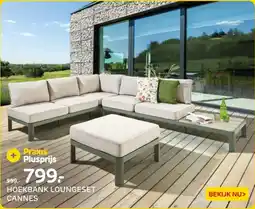 Praxis Hoekbank loungeset cannes aanbieding