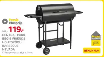 Praxis Central park bbq & friends houtskool barbecue nevada aanbieding