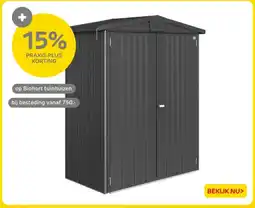 Praxis op Biohort tuinhuizen aanbieding
