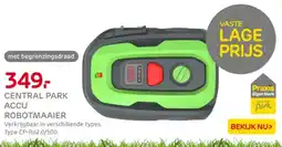Praxis Central park accu robotmaaier aanbieding