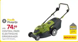 Praxis Central park elektrische grasmaaier aanbieding