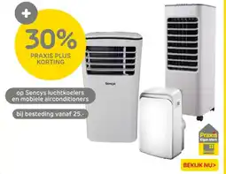 Praxis op Sencys luchtkoelers en mobiele airconditioners aanbieding