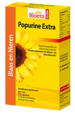 De Online Drogist Bloem Popurine Extra Capsules 60CP aanbieding