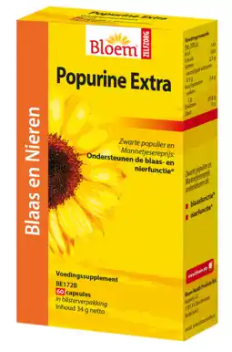 De Online Drogist Bloem Popurine Extra Capsules 60CP aanbieding