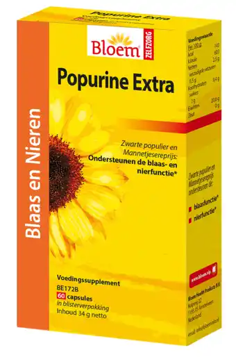 De Online Drogist Bloem Popurine Extra Capsules 60CP aanbieding