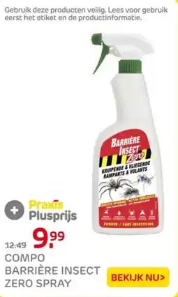 Praxis Compo barrière insect zero spray aanbieding