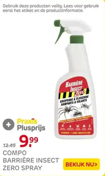 Praxis Compo barrière insect zero spray aanbieding