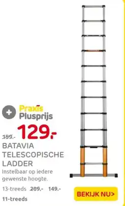 Praxis Batavia telescopische ladder aanbieding