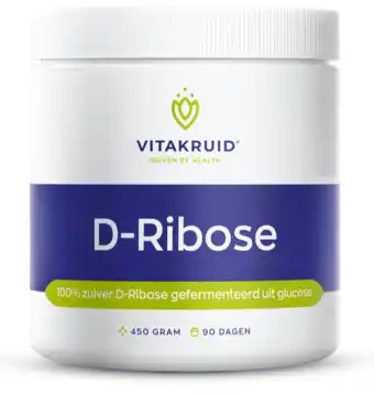 De Online Drogist Vitakruid D-Ribose Poeder 450GR aanbieding
