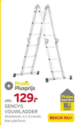 Praxis Sencys vouwladder aanbieding
