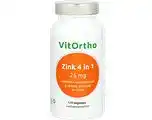 De Online Drogist VitOrtho Zink 4 in 1 Capsules 120VCP aanbieding