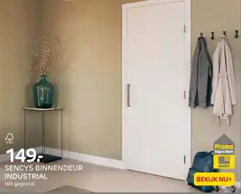 Praxis Sencys binnendeur industrial aanbieding