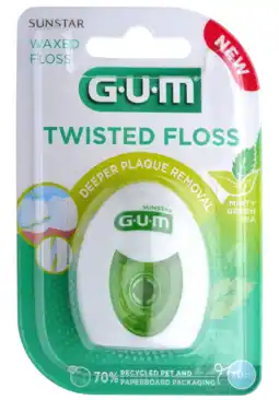 De Online Drogist GUM Twisted Floss Minty Green Tea 1ST aanbieding