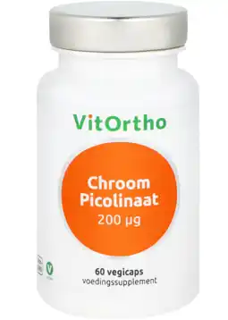 De Online Drogist VitOrtho Chroom Picolinaat 200µg Vegicaps 60VCP aanbieding