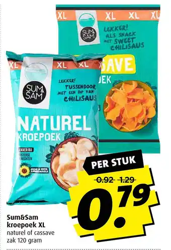 Boni Sum&Sam kroepoek XL aanbieding