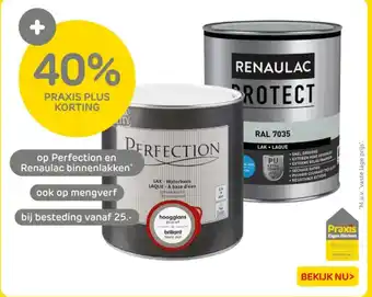 Praxis op Perfection en Renaulac binnenlakken aanbieding