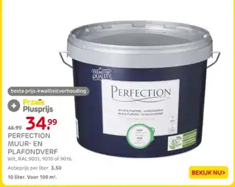 Praxis Perfection muur en plafondverf aanbieding