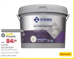 Praxis Sigma muurverf aanbieding