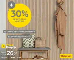 Praxis op Quanti houten lattenwanden aanbieding