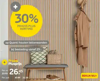 Praxis op Quanti houten lattenwanden aanbieding