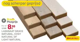Praxis Laminaat grace natural, cosy natural of light natural aanbieding