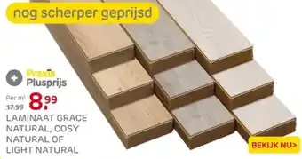 Praxis Laminaat grace natural, cosy natural of light natural aanbieding