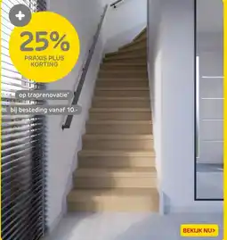 Praxis op traprenovatie aanbieding