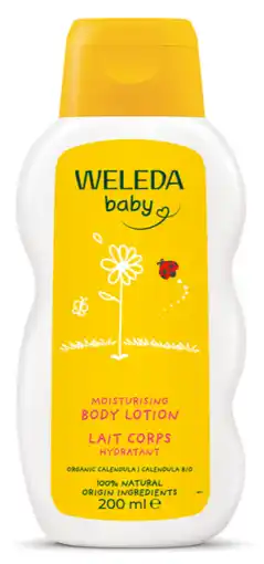 De Online Drogist Weleda Baby Moisturising Body Lotion 200ML aanbieding