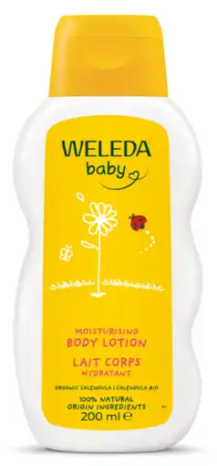 De Online Drogist Weleda Baby Moisturising Body Lotion 200ML aanbieding