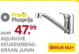 Praxis Aquavive keukenmeng kraan junin aanbieding