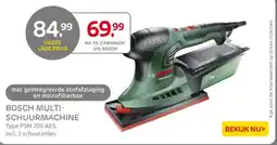 Praxis Bosch multi schuurmachine aanbieding