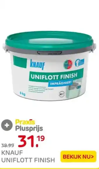 Praxis Knauf uniflott finish aanbieding