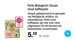 Albert Heijn Perla Biologisch Classic roast koffiepads aanbieding