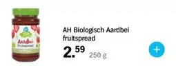 Albert Heijn AH Biologisch Aardbei fruitspread aanbieding