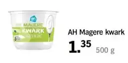 Albert Heijn AH Magere kwark aanbieding
