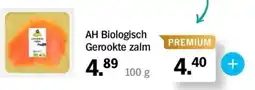 Albert Heijn AH Biologisch Gerookte zalm aanbieding