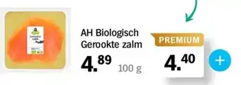 Albert Heijn AH Biologisch Gerookte zalm aanbieding