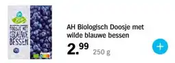 Albert Heijn AH Biologisch Doosje met wilde blauwe bessen aanbieding