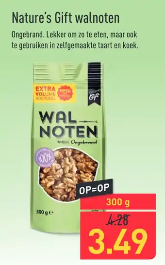 ALDI Nature's Gift walnoten 300g aanbieding