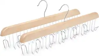 Amazon Amazon Basics Riemhouder, 2 stuks, hout, 40 x 15,5 cm, naturel aanbieding