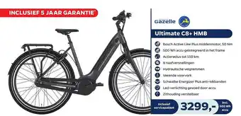 Bike Totaal Gazelle Ultimate C8+ HMB Fiet aanbieding