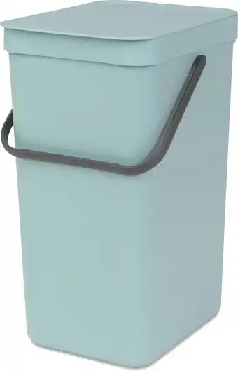 Bol.com Brabantia Sort & Go Prullenbak - 16 l - Mint aanbieding