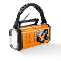 ANWB Noodradio Solar 10.000mAh Oranje aanbieding