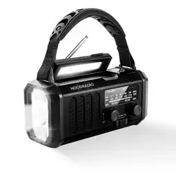 ANWB Noodradio Solar 10.000mAh Zwart aanbieding