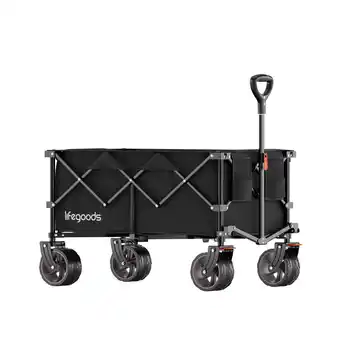 ANWB Lifegoods Bolderkar 100KG 200L Zwart aanbieding