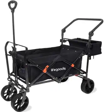ANWB Lifegoods Bolderkar Tot 120KG 90L Zwart aanbieding